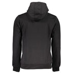 Gianmarco Venturi Nero cotton men's sweatshirt featuring a relaxed fit and classic crewneck design.