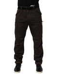 Dolce & Gabbana Brown Re- Edition Cotton Men Cargo Pants Dolce & Gabbana