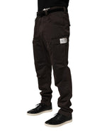 Dolce & Gabbana Brown Re- Edition Cotton Men Cargo Pants Dolce & Gabbana
