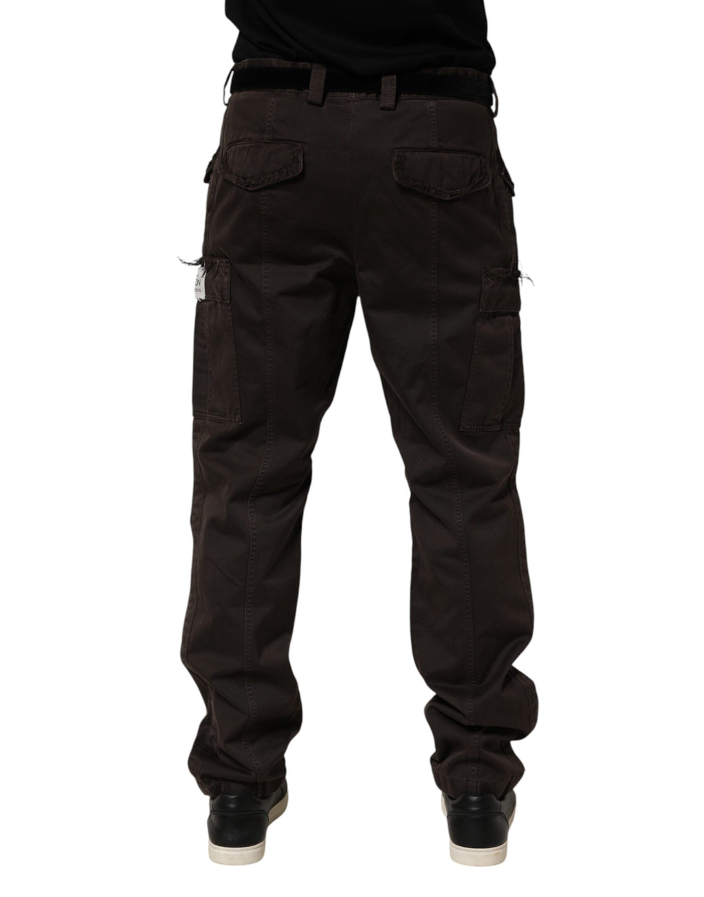 Dolce & Gabbana Brown Re- Edition Cotton Men Cargo Pants Dolce & Gabbana