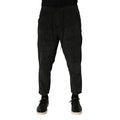Dondup Black Mid Waist Cropped Corduroy Men Trouser Pants Dondup