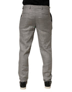 Briglia 1949 Gray Mid Waist Dress Formal Skinny Men Pants - Eljoys Fashion 