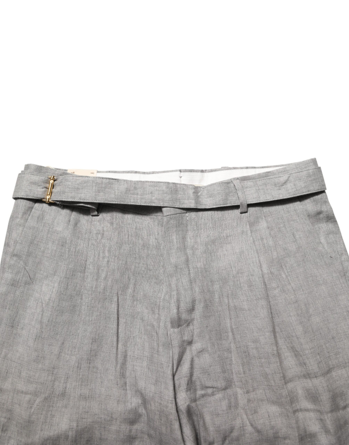 Briglia 1949 Gray Mid Waist Dress Formal Skinny Men Pants - Eljoys Fashion 