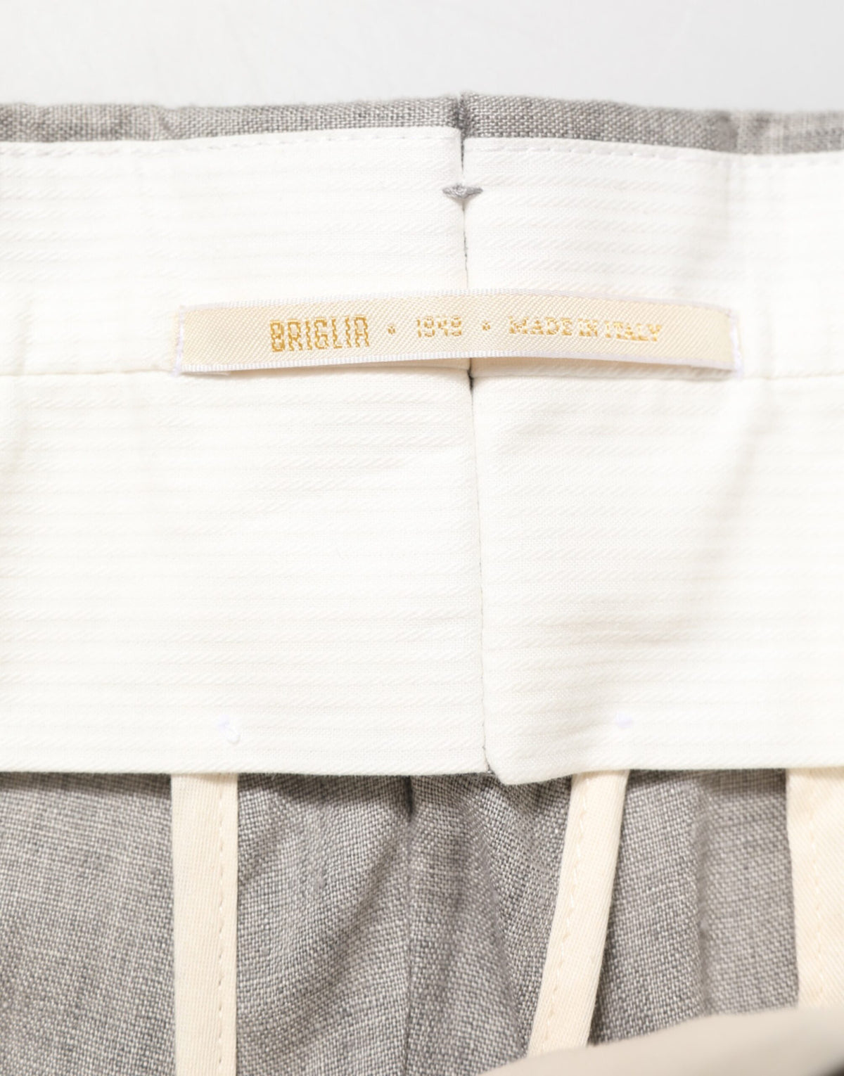 Briglia 1949 Gray Mid Waist Dress Formal Skinny Men Pants - Eljoys Fashion 