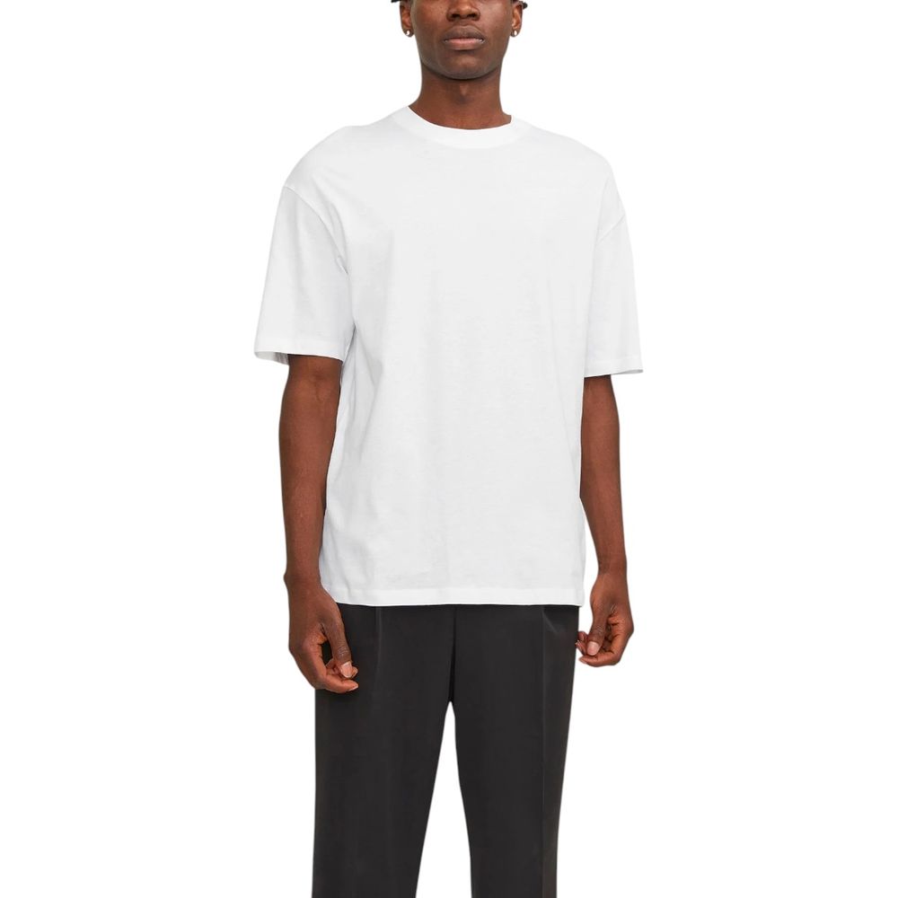 Jack Jones White Cotton T-Shirt Jack Jones