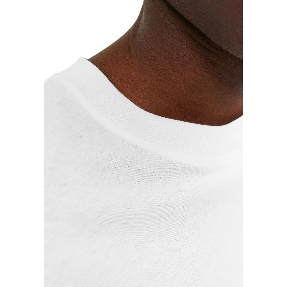 Jack Jones White Cotton T-Shirt Jack Jones