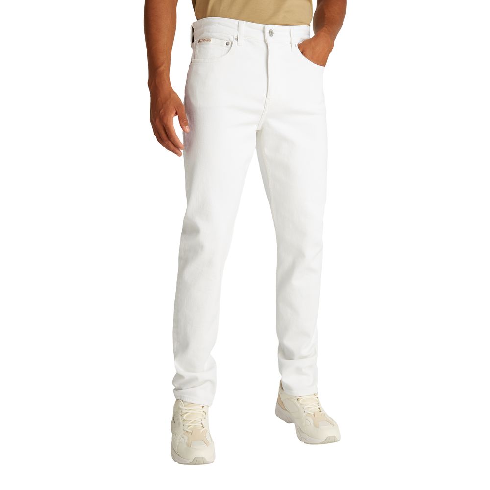 Calvin Klein Jeans White Cotton Skinny Jeans Calvin Klein Jeans
