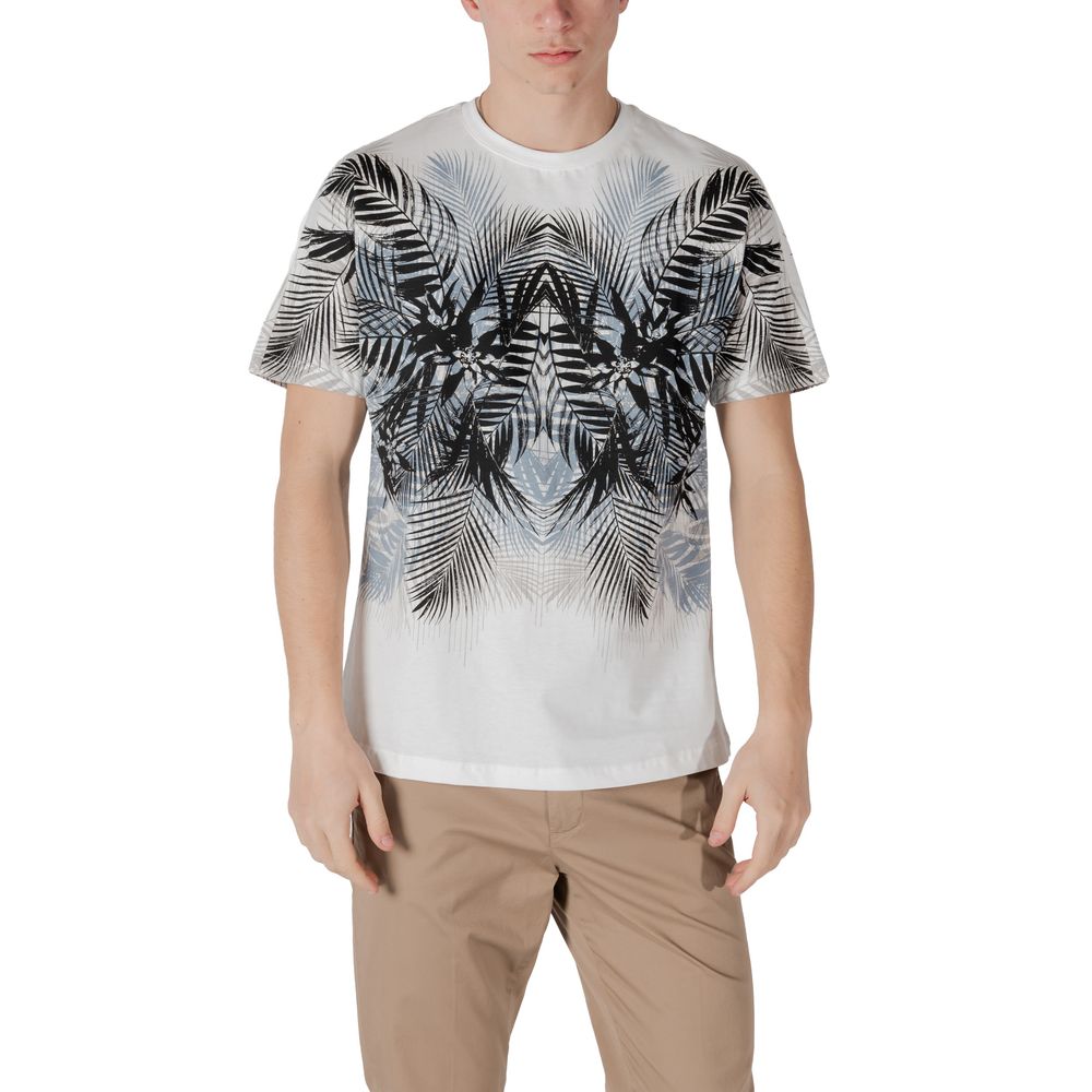 White cotton T-shirt by Antony Morato with a classic fit and simple design, shown on a plain background.