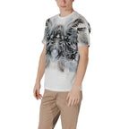 White cotton T-shirt by Antony Morato, front view showing classic crew neck and clean design.