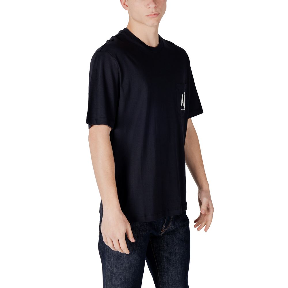 Armani Exchange Blue Cotton Sportswear Armani Exchange