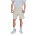 EA7 Emporio Armani Beige Cotton Bermuda Shorts - Eljoys Fashion 