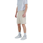 EA7 Emporio Armani Beige Cotton Bermuda Shorts - Eljoys Fashion 