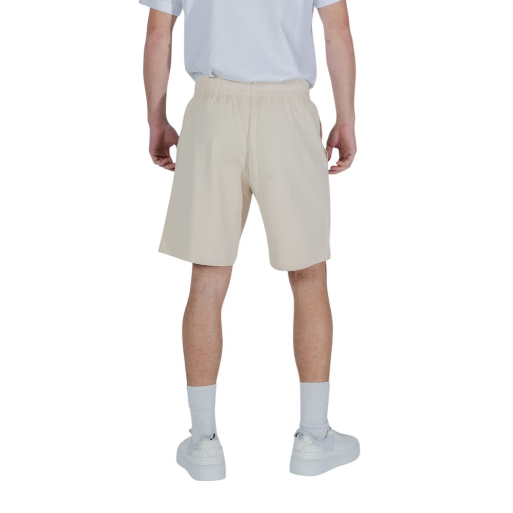 EA7 Emporio Armani Beige Cotton Bermuda Shorts - Eljoys Fashion 