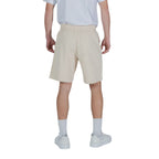 EA7 Emporio Armani Beige Cotton Bermuda Shorts - Eljoys Fashion 