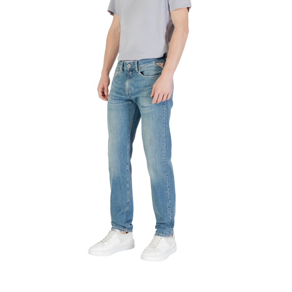 Replay Blue Cotton Skinny Jeans Replay