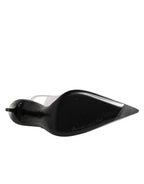 Dolce & Gabbana Black Leather Clear PVC Slingback Pumps Shoes - Eljoys Fashion 