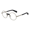 Yohji Yamamoto silver Monel glasses frames with sleek, modern design and clear lenses, showcasing contemporary eyewear style.