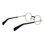 Yohji Yamamoto silver Monel glasses frames with sleek design and clear lenses, stylish eyewear for modern fashion.