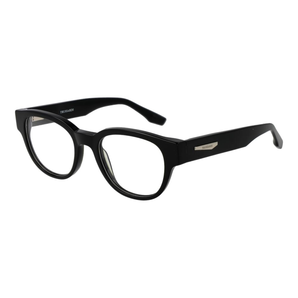 Trussardi Black Acetate Glasses Frames