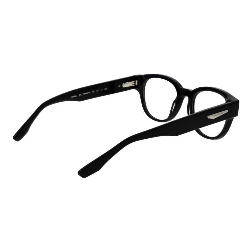 Trussardi Black Acetate Glasses Frames