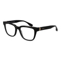 Trussardi black acetate glasses frames with sleek design and clear lenses, stylish eyewear for everyday wear.
