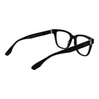 Trussardi black acetate glasses frames with sleek design and clear lenses, stylish eyewear for everyday wear