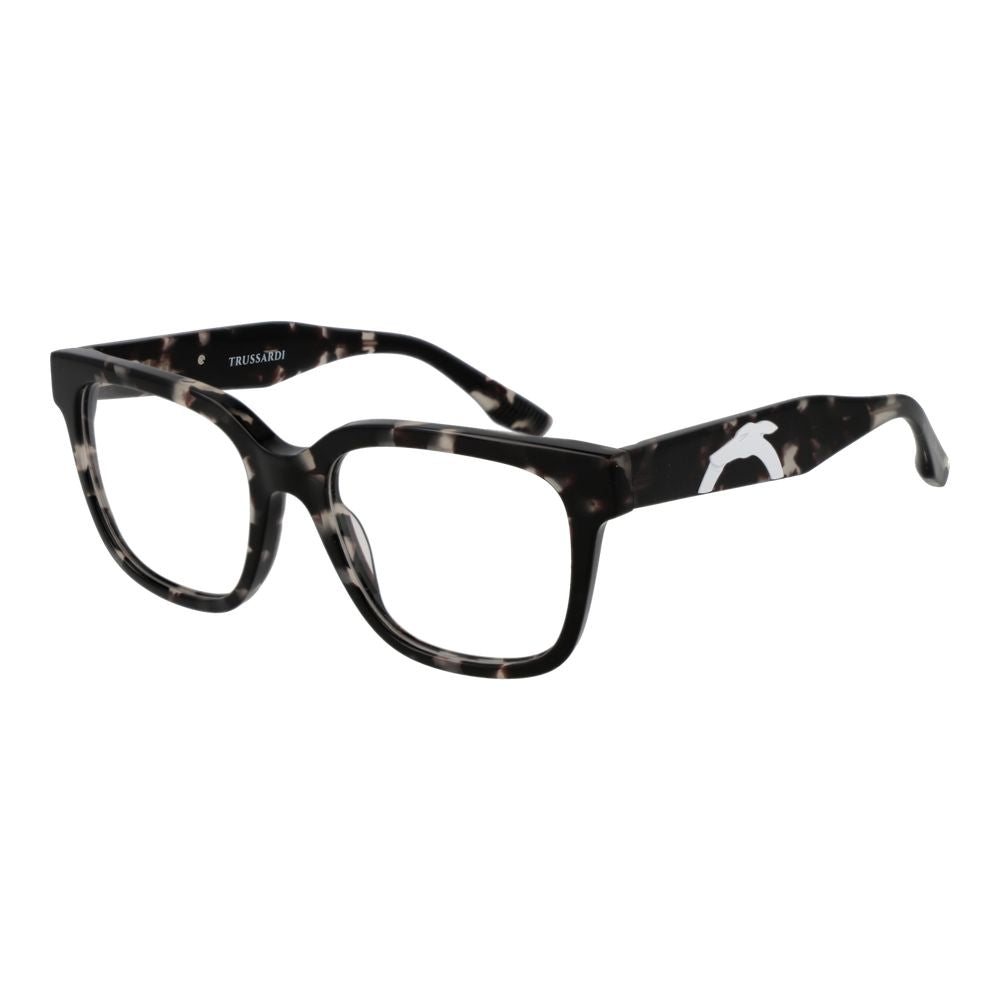 Trussardi Black Acetate Glasses Frames