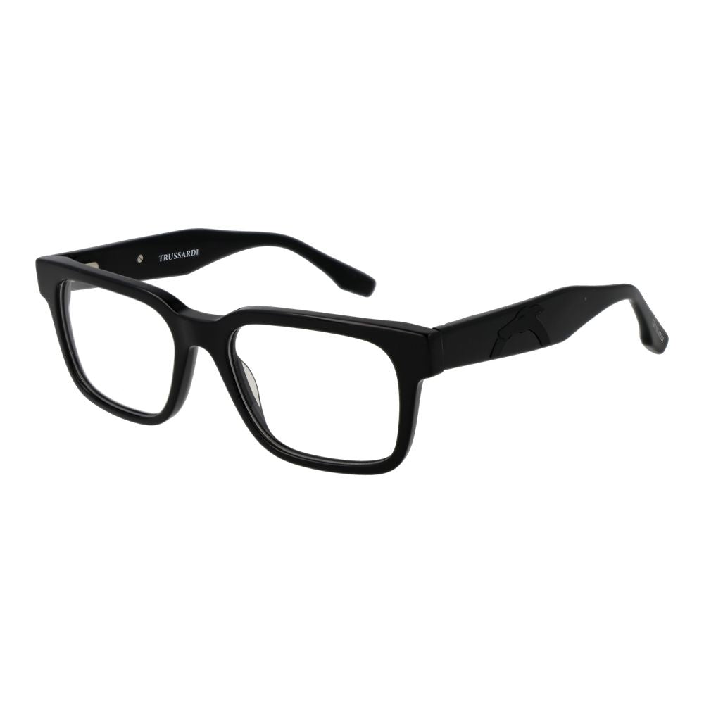 Trussardi Black Acetate Glasses Frames