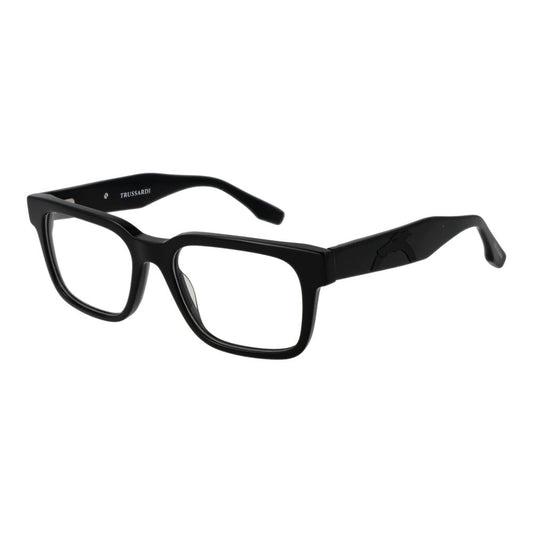 Trussardi Black Acetate Glasses Frames