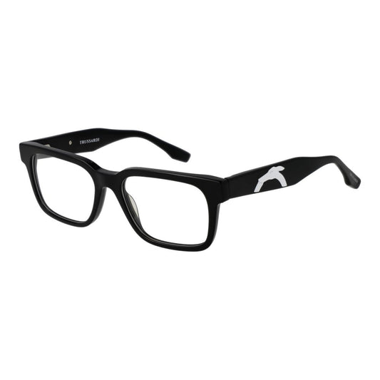 Trussardi Black Acetate Glasses Frames