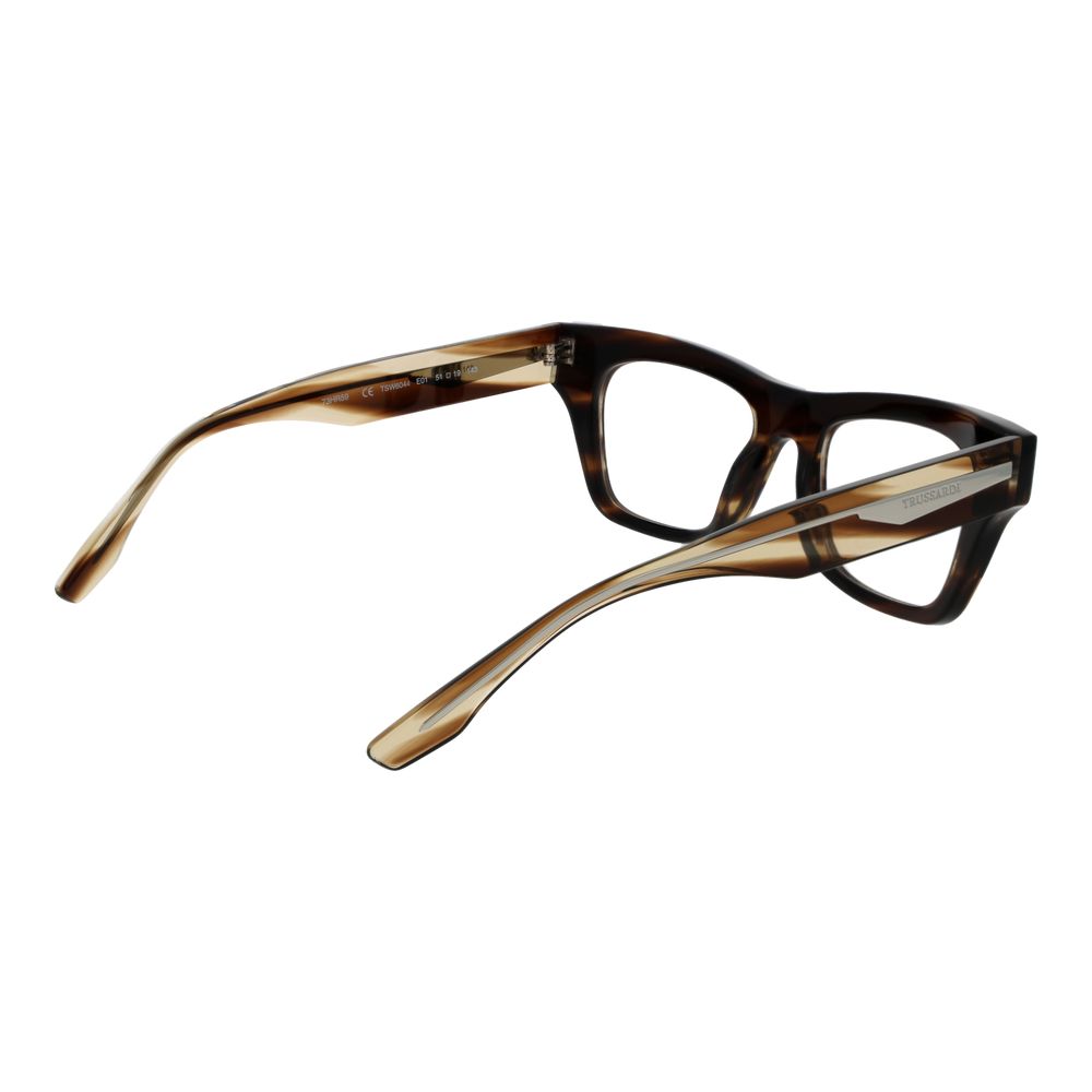 Trussardi Brown Acetate Glasses Frames