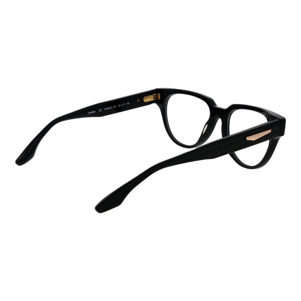 Trussardi Black Acetate Glasses Frames