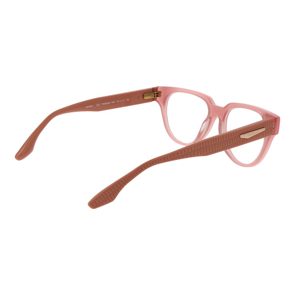 Trussardi Pink Acetate Glasses Frames