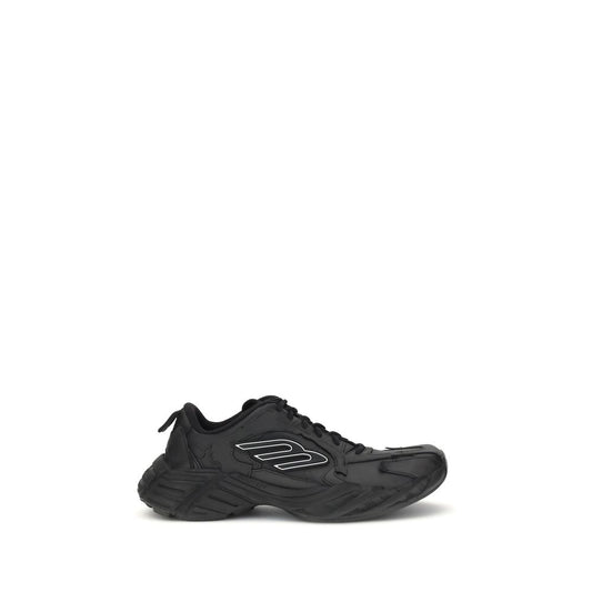 Balenciaga Black Calf Leather Bos Taurus Athletic Sneakers