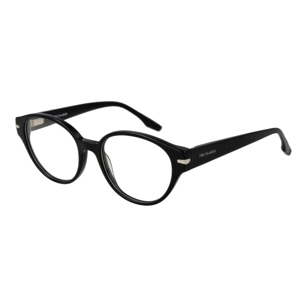 Trussardi Black Acetate Glasses Frames