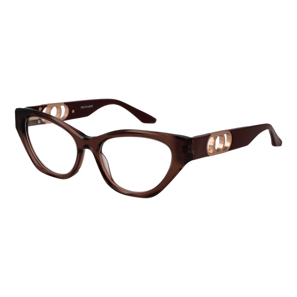Trussardi Brown Acetate Glasses Frames