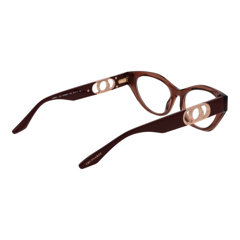 Trussardi Brown Acetate Glasses Frames