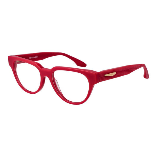 Trussardi Red Women Glasses Frame Trussardi