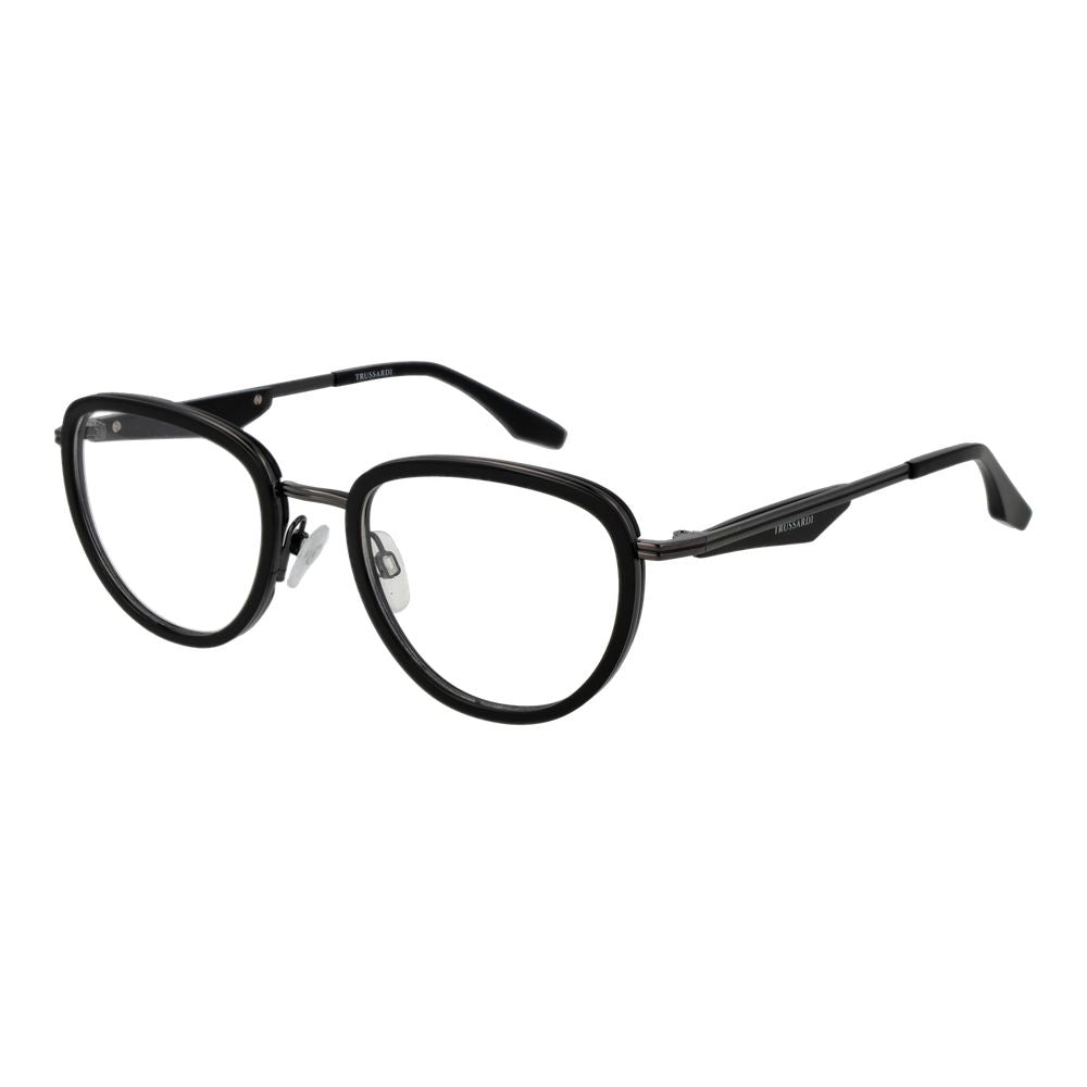 Trussardi Black Metal & Plastic Glasses Frames