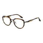 Trussardi Brown Metal & Plastic Glasses Frames