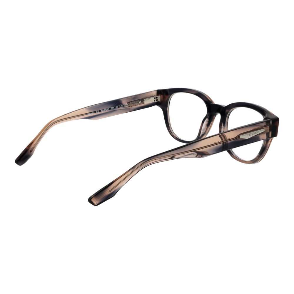 Trussardi Gray Acetate Glasses Frames