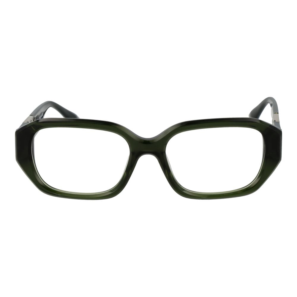 Trussardi bicolor acetate glasses frames with sleek design and stylish two-tone finish for modern eyewear fashion.