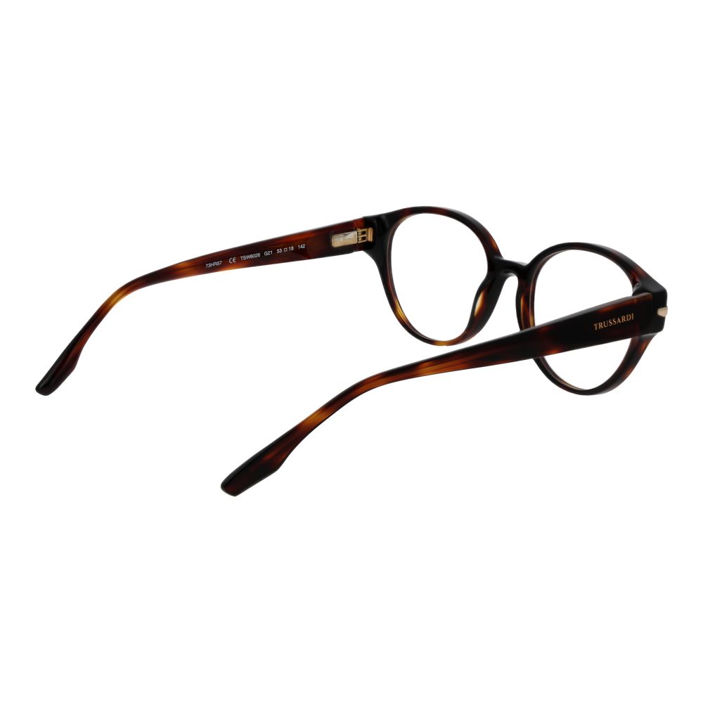 Trussardi Brown Acetate Glasses Frames
