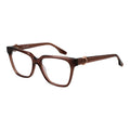 Trussardi brown acetate glasses frames with sleek, modern design and clear lenses for stylish eyewear.