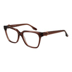 Trussardi brown acetate glasses frames with sleek, modern design and clear lenses for stylish eyewear.