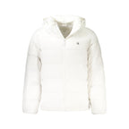 Calvin Klein Bianco Poliammide men's jacket shown in white, with a sleek fit and modern design.