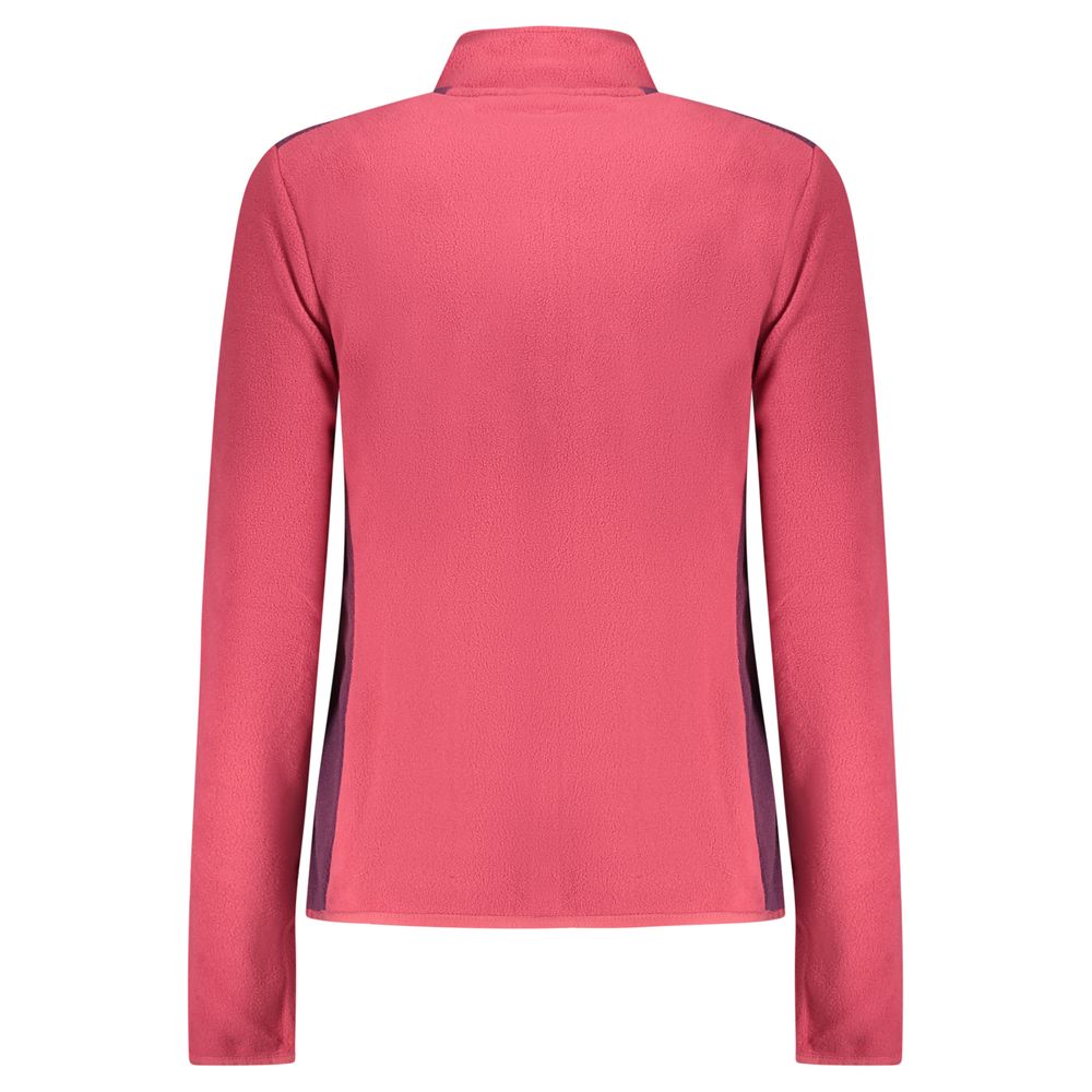 Norway 1963 pink polyester women's sweatshirt with a relaxed fit and crew neckline, casual style for everyday wear.