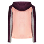 Norway 1963 pink polyester women's sweatshirt with a relaxed fit and crew neckline, displayed on a plain background.