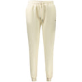 Norway 1963 white cotton women's sweatpants with elastic waistband and relaxed fit, casual and comfortable for everyday wear.