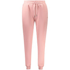 Pink cotton women's sweatpants by Norway 1963 with a relaxed fit and elastic waistband, casual and comfortable for everyday wear.
